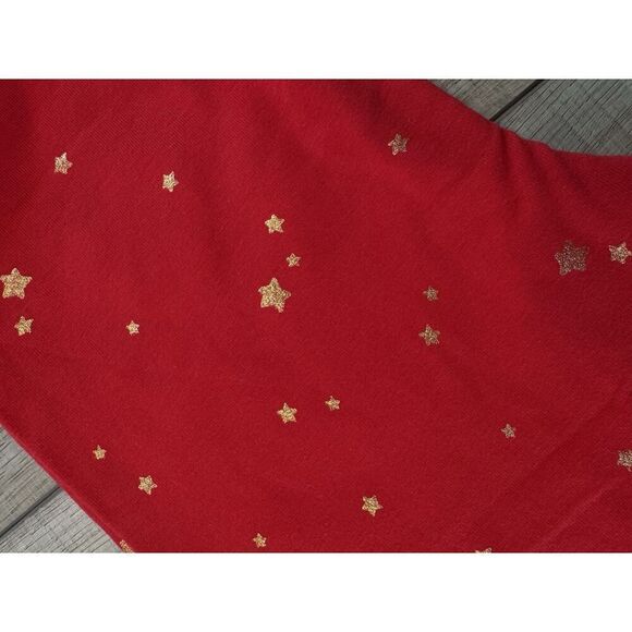 Cat & Jack  leggings Girls Size S 6 7  NWT Red Gold Stars Set Of 2 Pants - Picture 2 of 2